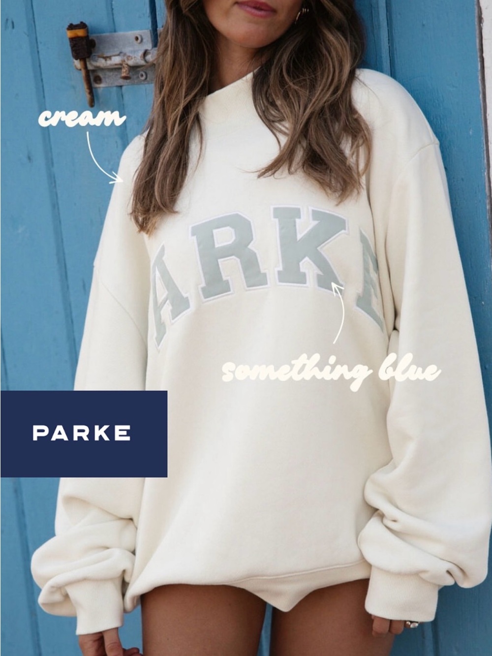 PARKE Bridal Classic Mockneck Fleece Sweatshirt L/XL NWT 2025 Bridal Collection